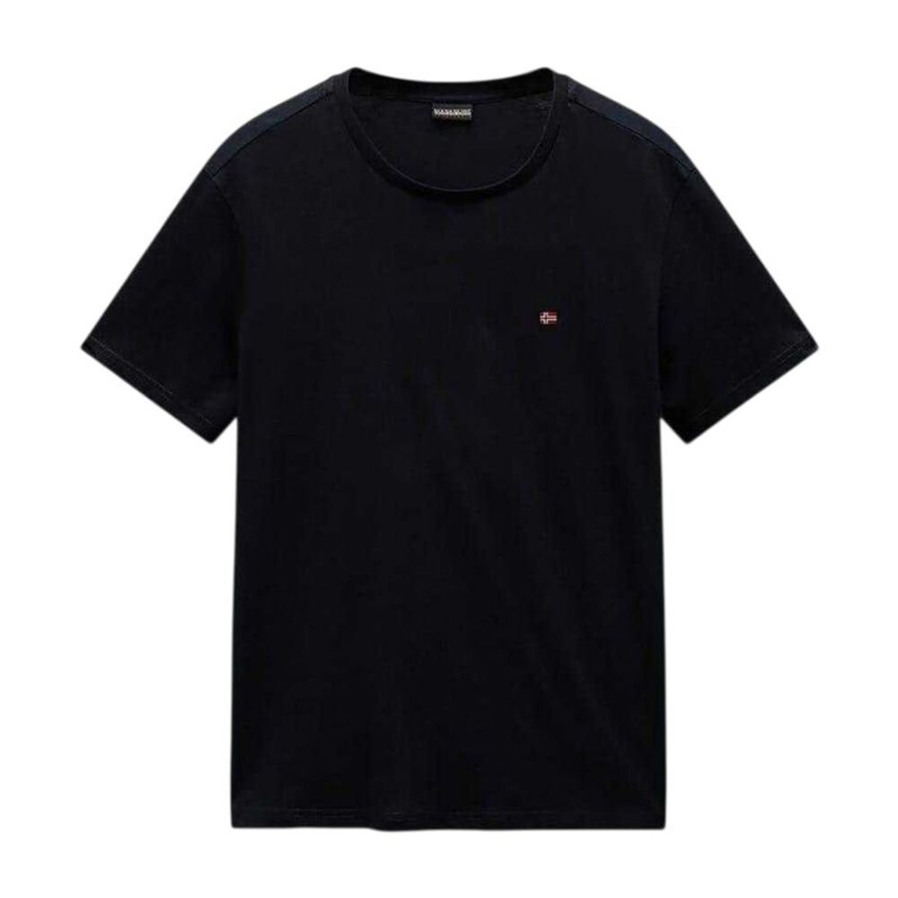 Napapijri Mens Salis Logo Short-Sleeved T-Shirt / Black